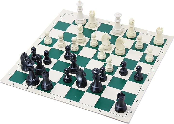 ChessJapan チェスセット ジャーマントーナメント 44cm ヘビー( グリーン, ブラック, ホワイト, 44cm ヘビー) ChessJapan チェスセット ジャーマントーナメント 44cm ヘビー( グリーン, ブラック, ホワイト, 44cm ヘビー)