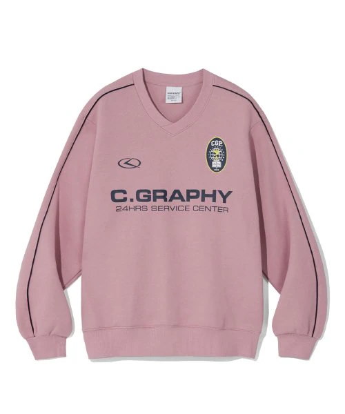 SET UP対応] 24H Track V-neck Sweatshirt（スウェット