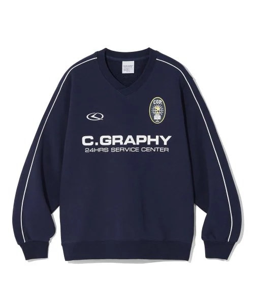 ★codegraphy★ 24H Track V-neck Sweatshirt Sky Blue codegraphy | ZOZOTOWN 9/20 12:00-release [SET UP対応] 24H