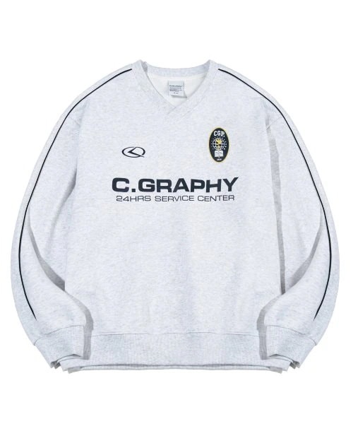 トップス CODEGRAPHY 24H Track V-neck Sweatshirt MUSINSA | Codegraphy 24H Track V-neck Sweatshirt_Black