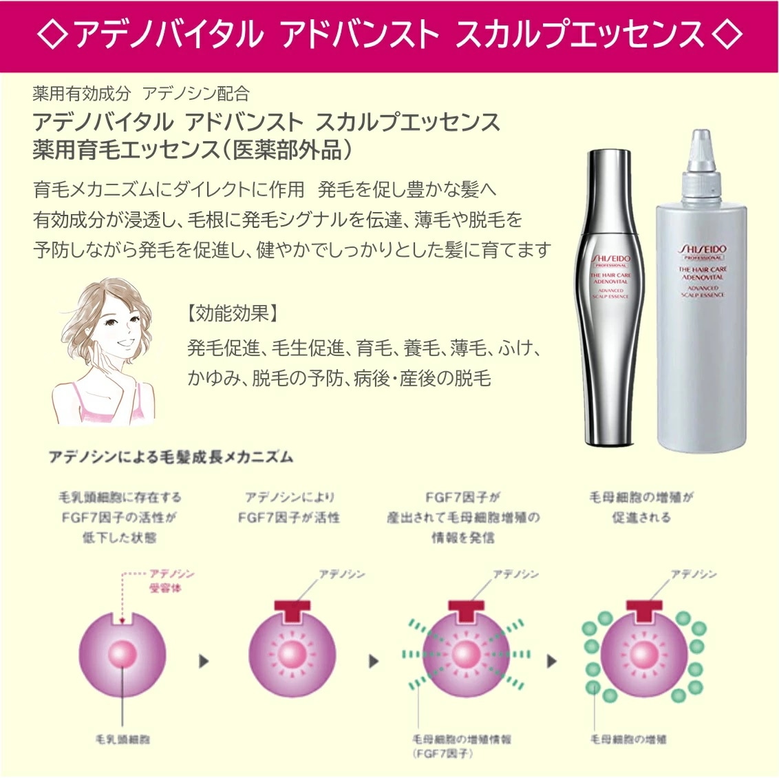 資生堂 アデノバイタル アドバンストスカルプエッセンス 480mL
