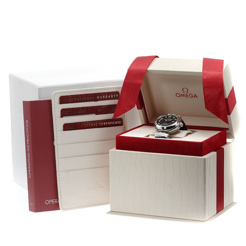 オメガ OMEGA 425.30.34.20.56.001 デビル レディマティック コーアクシャル 11Pダイヤ 自動巻き レディース 良品 箱・保証書付き_883707【中古】 オメガ OMEGA 425.30.34.20.56.001 デビル レディマティック コーアクシャル 11Pダイヤ 自動巻き レディース 良品 箱・保証書付き_883707【中古】