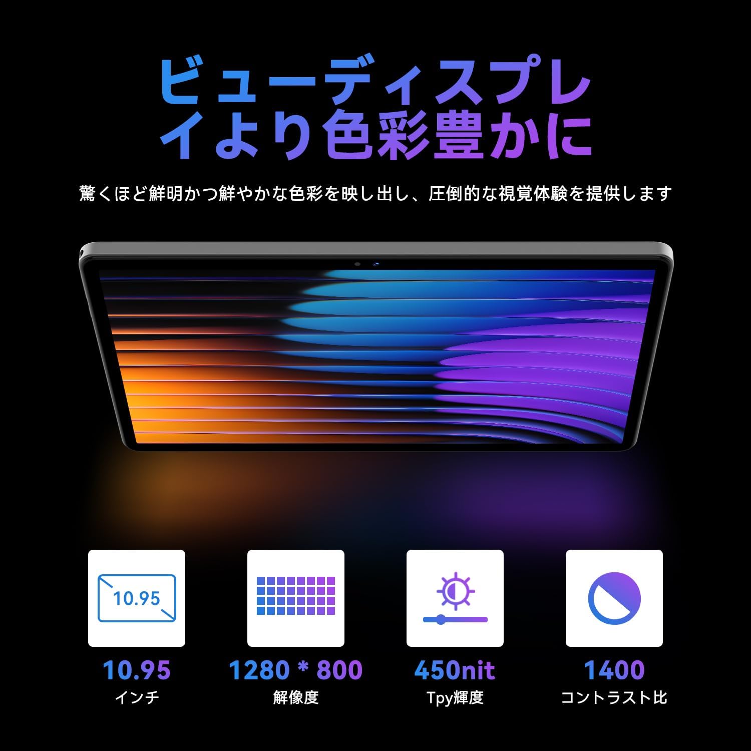 android 15 タブレット 11インチ 12GB+128GB+1TB拡張 アンドロイド Tablet 8コアT606 wi-fiモデル 8000mAh GPS対応 顔認識 画面分割 無線投影