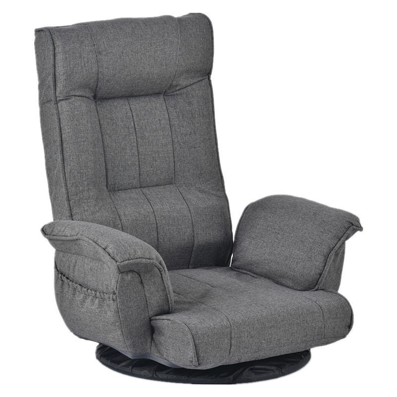 【日本国内出荷-3日で配達】回転式座椅子 肘掛け ハイバック座いす リクライニング 1人掛けソファー フロア リラックスチェア 折りたたみ リクライニングチェアー ファブリック おしゃれDJYC89 【日本国内出荷-3日で配達】回転式座椅子 肘掛け ハイバック座いす リクライニング 1人掛けソファー フロア リラックスチェア 折りたたみ リクライニングチェアー ファブリック おしゃれDJYC89