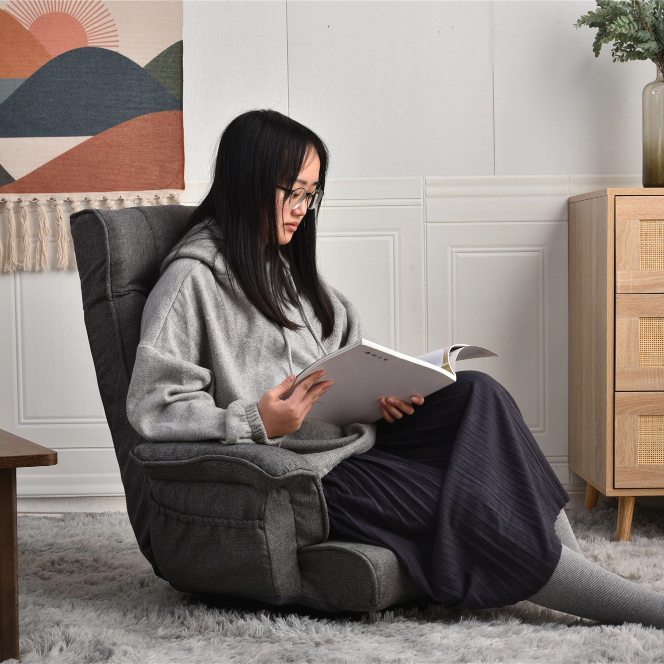 【日本国内出荷-3日で配達】回転式座椅子 肘掛け ハイバック座いす リクライニング 1人掛けソファー フロア リラックスチェア 折りたたみ リクライニングチェアー ファブリック おしゃれDJYC89 【日本国内出荷-3日で配達】回転式座椅子 肘掛け ハイバック座いす リクライニング 1人掛けソファー フロア リラックスチェア 折りたたみ リクライニングチェアー ファブリック おしゃれDJYC89