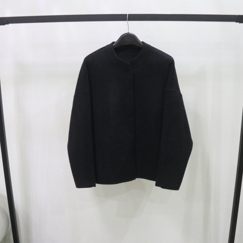 新しいシルエットの厚いウールコートの両面毛ですね短いウールコートの女性は冬です