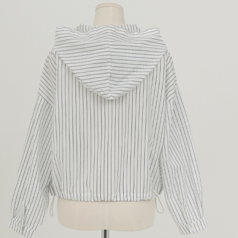 クリック&ファニー キャットストライプ ストリングフードシャツ モデル名 クリック&ファニー キャットストライプ ストリングフードシャツ モデル名