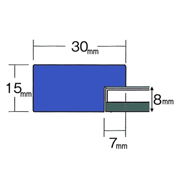 パネルフレームMDFフレームUVカット付 カラーポスターフレームA1（841594mm）ブルー