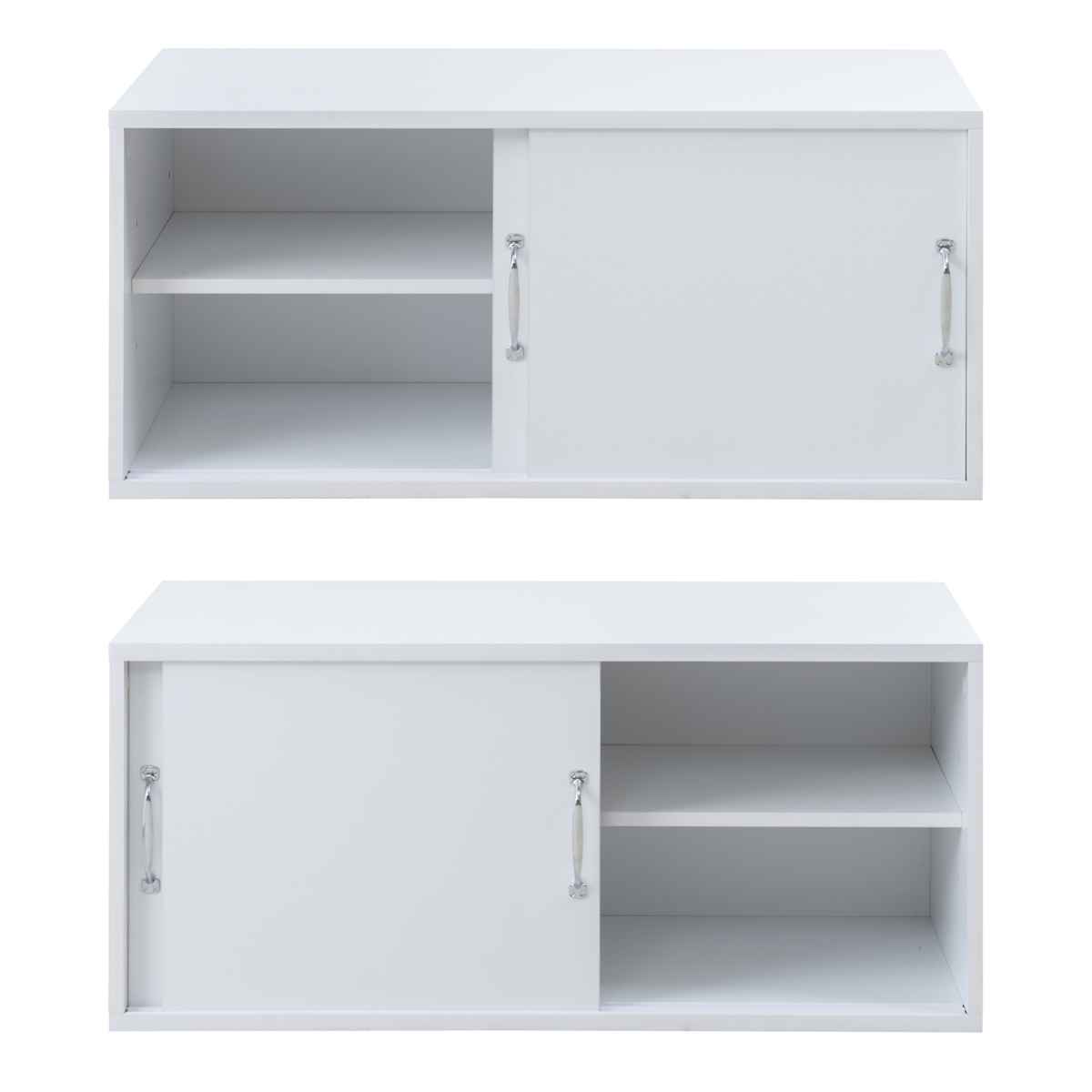 上置き棚 引戸式 ホワイトリビング 幅90cm 上置き 収納 家具 組み合わせ 引き戸 可動棚 追加 ローボード テレビ台 背面化粧