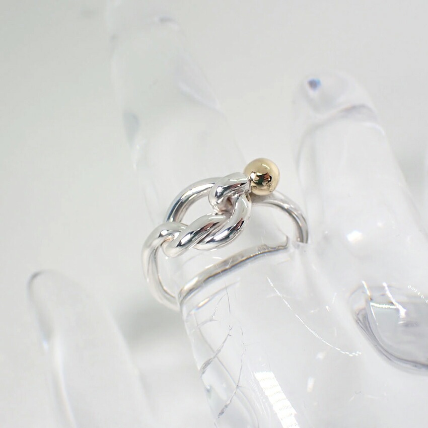 TIFFANY/ティファニー 925/750 ラブノット リング/10号/g459-41 【公式