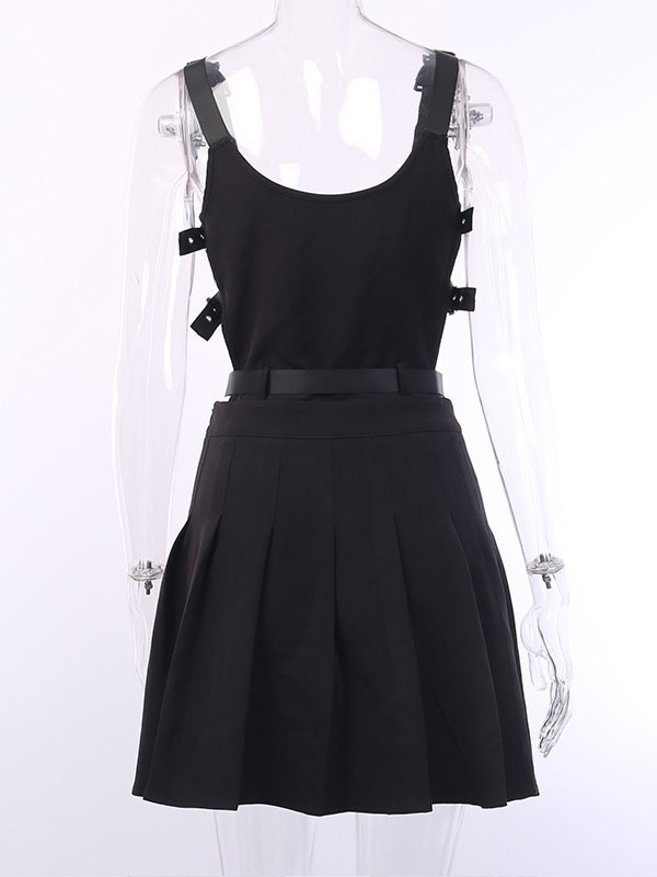 【2点購入で150OFF】【新品開催 】軍事ロリータJSKドレスグロメットチェーン金属詳細ロリータジャンパースカート 【2点購入で150OFF】【新品開催 】軍事ロリータJSKドレスグロメットチェーン金属詳細ロリータジャンパースカート