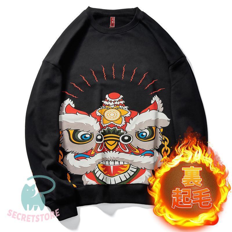 ヒップホップパーカー メンズ 高品質 プリント 秋冬 長袖トップス 裏起毛 防寒 厚手パーカー プルオーバーパーカー カッコイイ カジュアル 暖かい