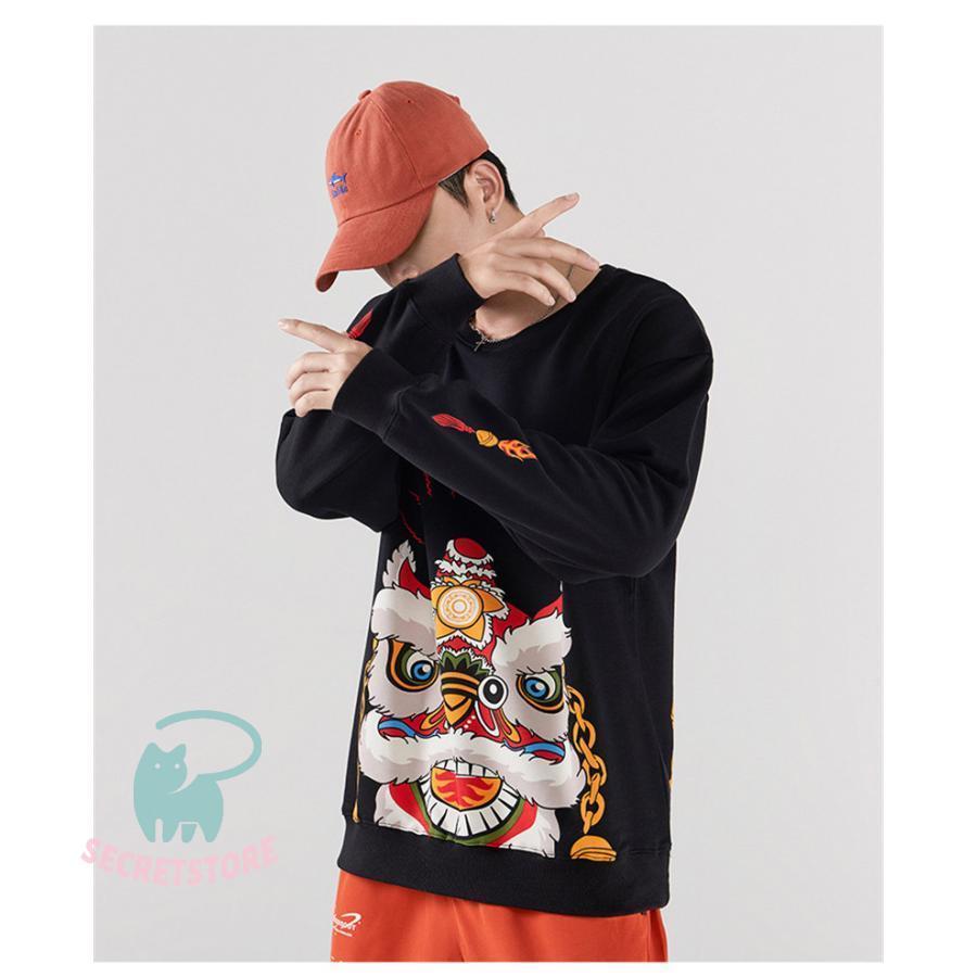 ヒップホップパーカー メンズ 高品質 プリント 秋冬 長袖トップス 裏起毛 防寒 厚手パーカー プルオーバーパーカー カッコイイ カジュアル 暖かい