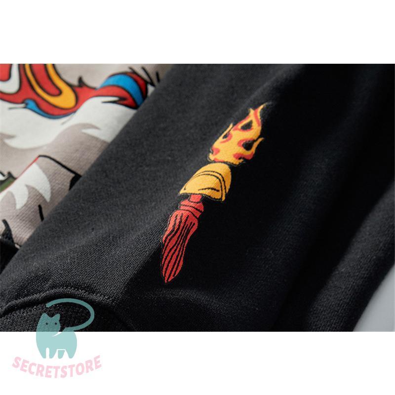 ヒップホップパーカー メンズ 高品質 プリント 秋冬 長袖トップス 裏起毛 防寒 厚手パーカー プルオーバーパーカー カッコイイ カジュアル 暖かい