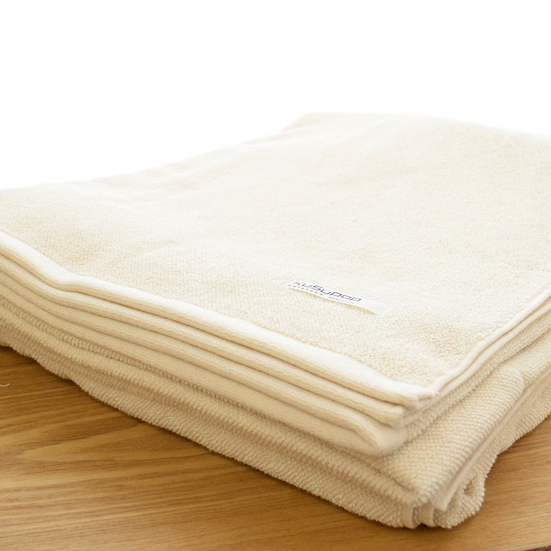 2枚組 今治産 無添加 タオルケット ボリュームタイプ シングル 140X190cm ナチュラル ドラム式洗濯機対応 KuSuPOP 日本製 5S-41-400-2