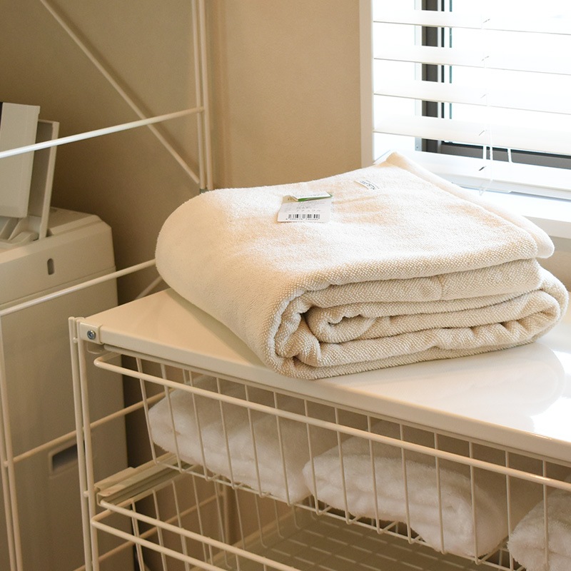 2枚組 今治産 無添加 タオルケット ボリュームタイプ シングル 140X190cm ナチュラル ドラム式洗濯機対応 KuSuPOP 日本製 5S-41-400-2