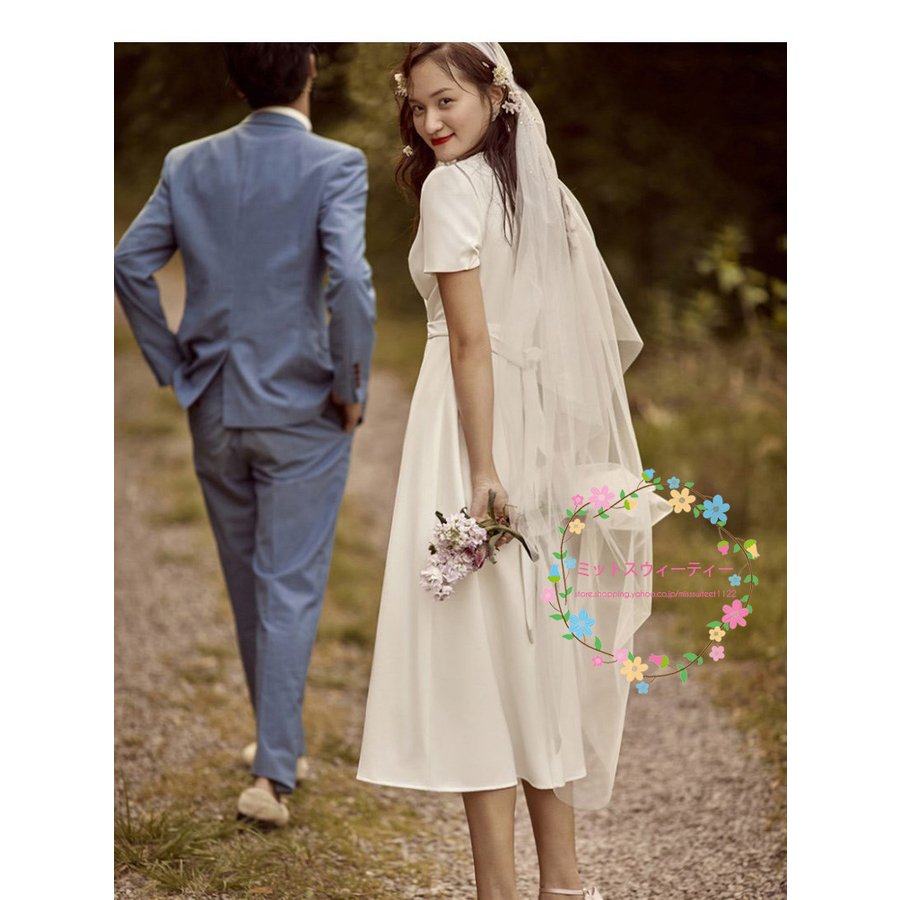 ウェディングドレス カクテルドレス パーティードレス 結婚式 タイト