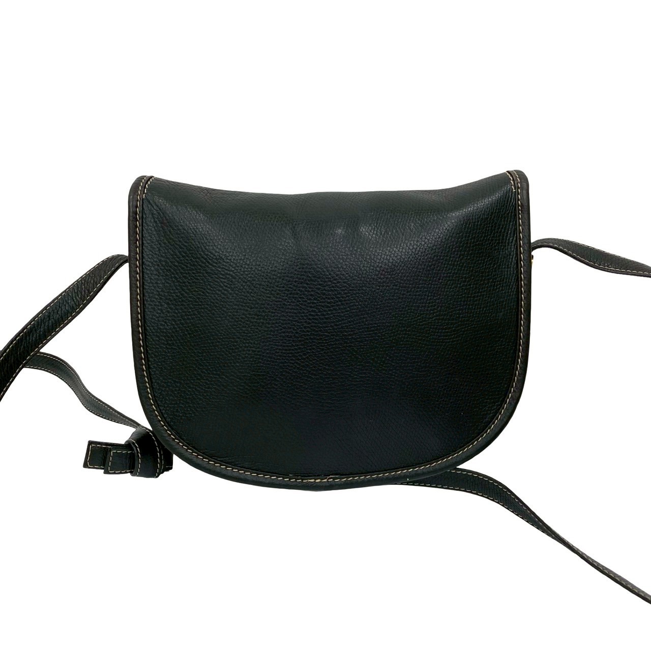 ヴィンテージ アナグラム ロゴショルダーバッグ レザー ブラック 84544