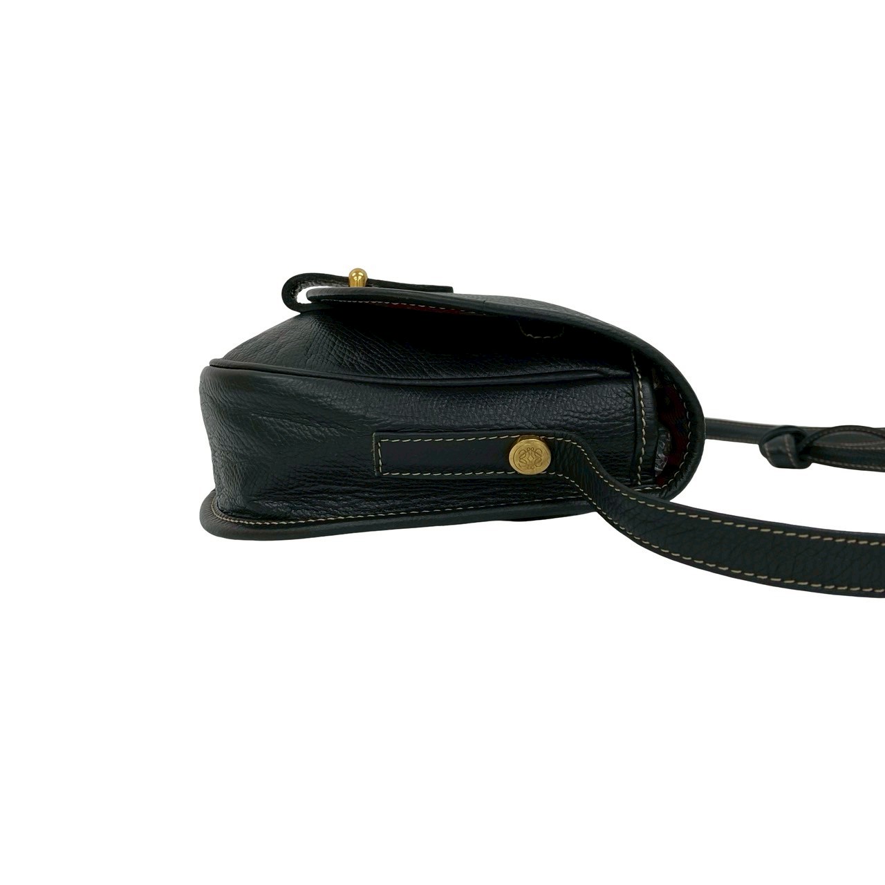 ヴィンテージ アナグラム ロゴショルダーバッグ レザー ブラック 84544