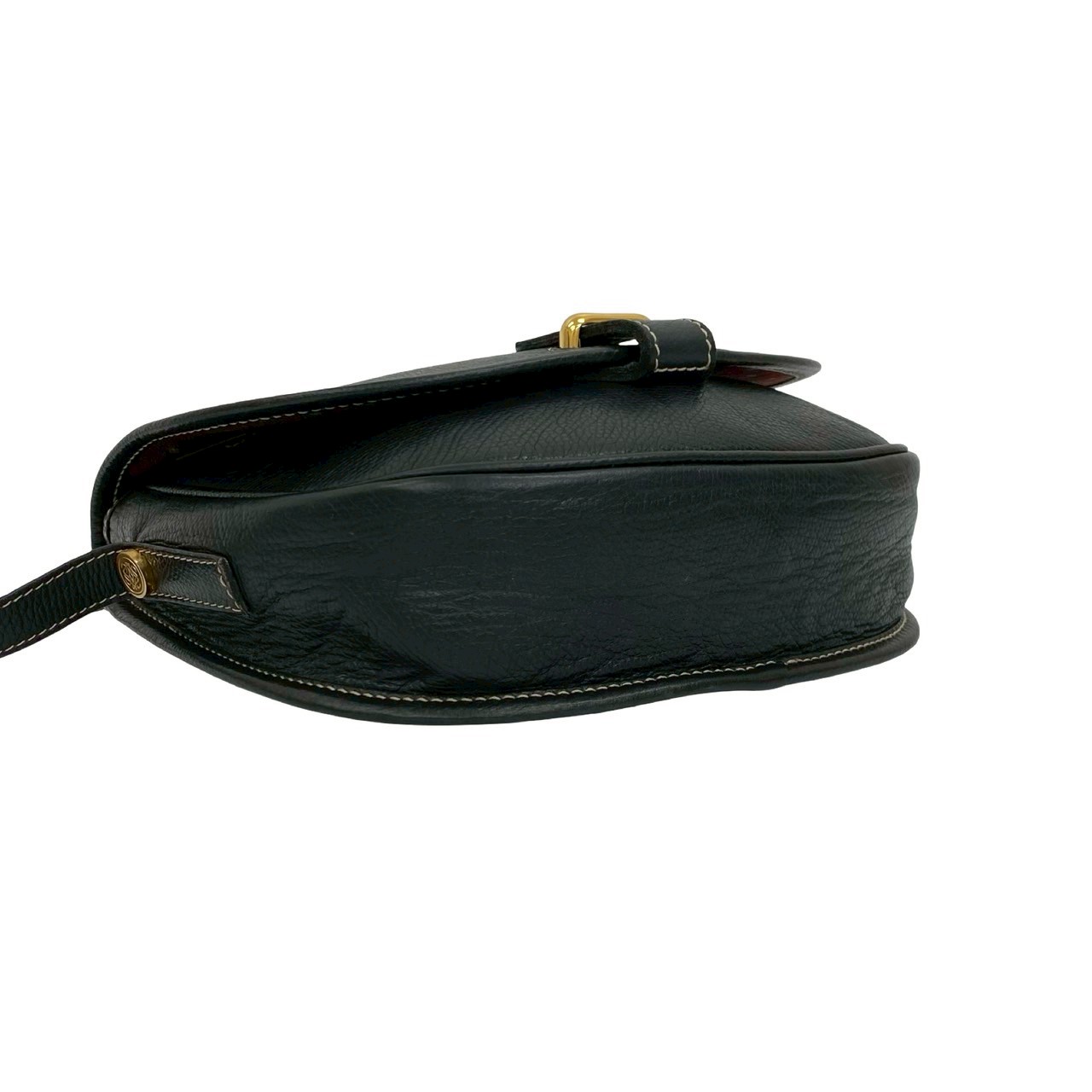 ヴィンテージ アナグラム ロゴショルダーバッグ レザー ブラック 84544