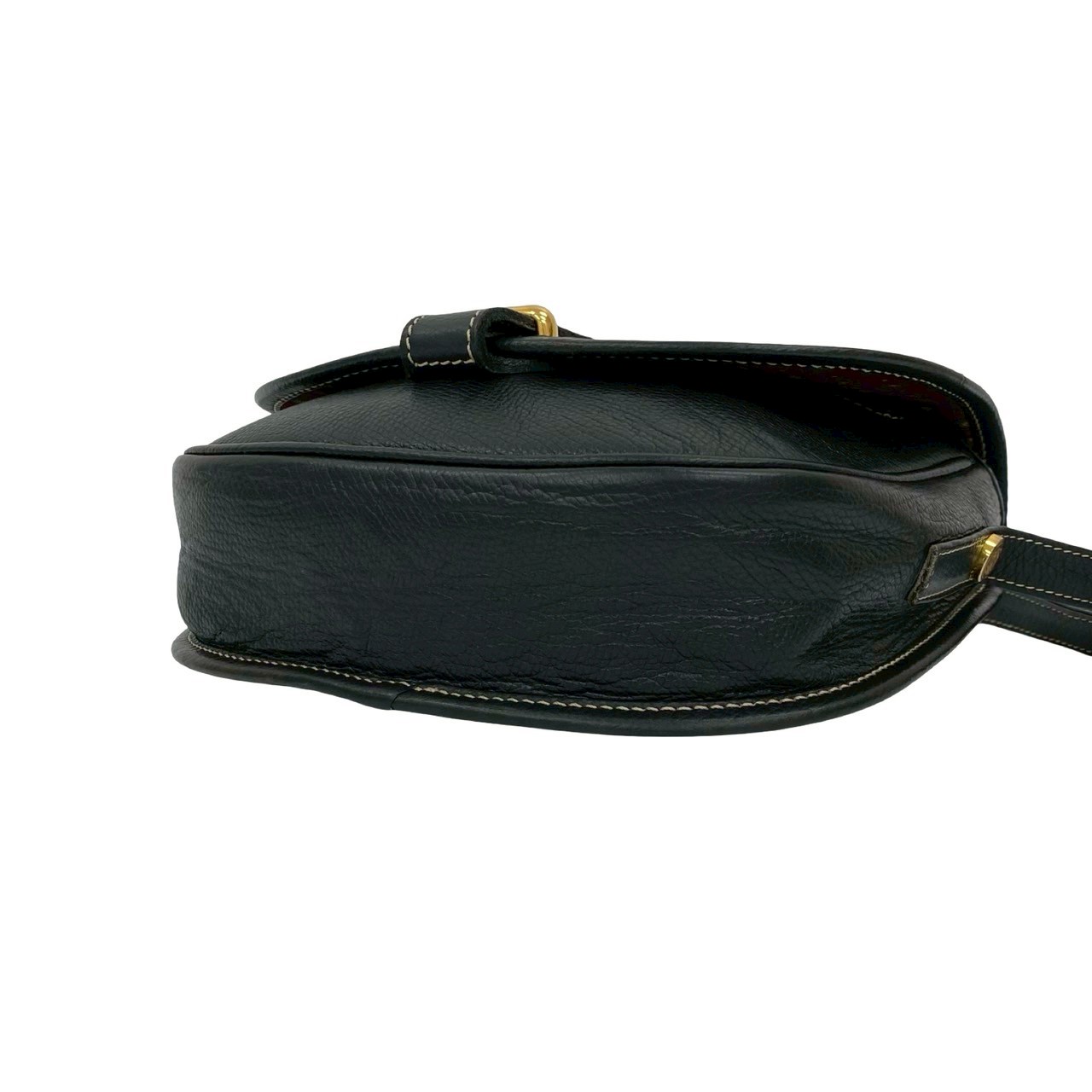 ヴィンテージ アナグラム ロゴショルダーバッグ レザー ブラック 84544