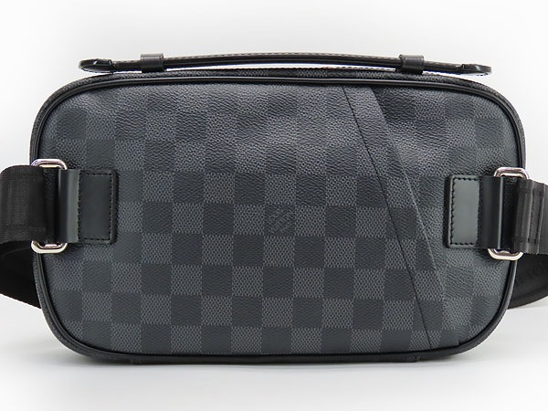 ほぼ新品ルイヴィトンダミエグラフィットアンブレールボディバッグウエストバッグバムバッグベルトバッグブラック