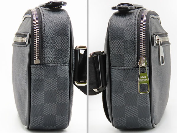 ほぼ新品ルイヴィトンダミエグラフィットアンブレールボディバッグウエストバッグバムバッグベルトバッグブラック