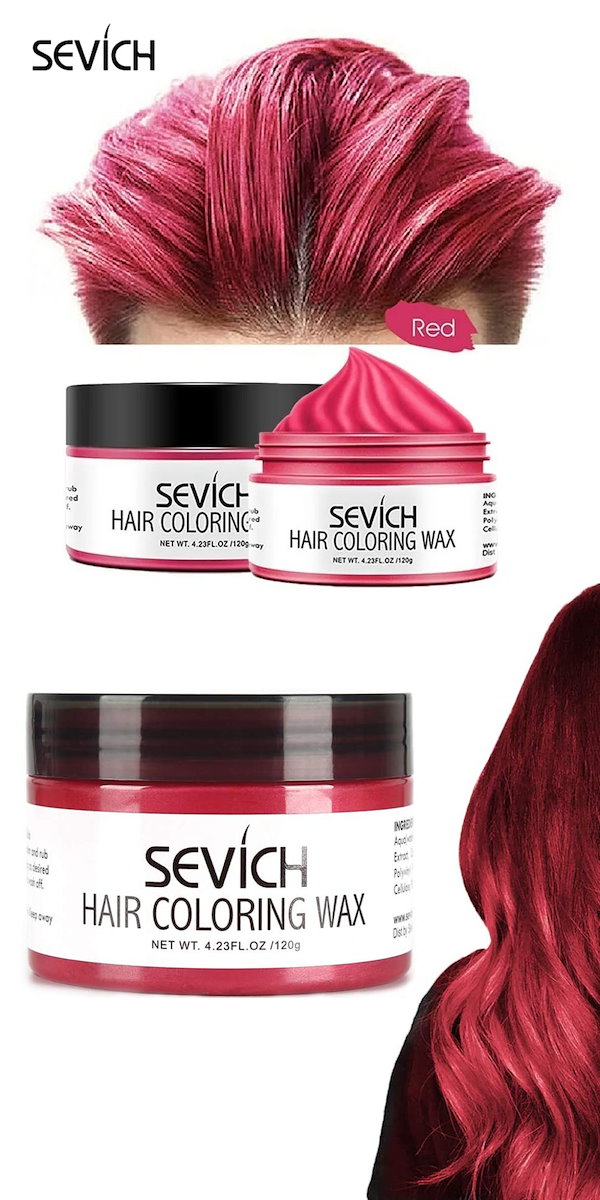【まとめ売り】ヘアワックス　カラーリング剤 Qoo10] SEVICH ヘアカラーワックス 120g 整髪料 カ