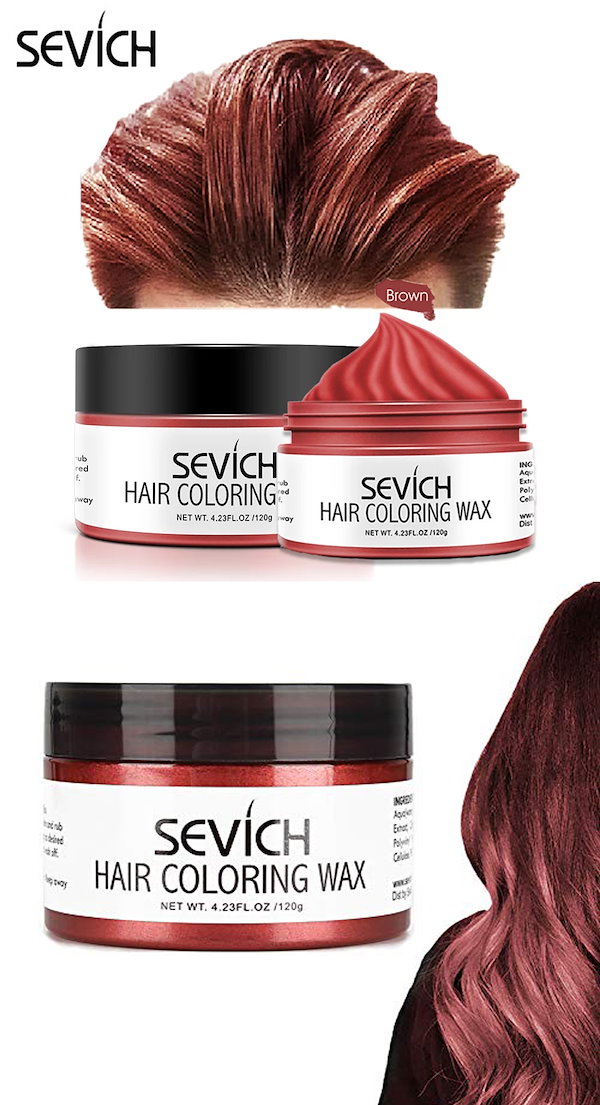 Qoo10] SEVICH ヘアカラーワックス 120g 整髪料 カ