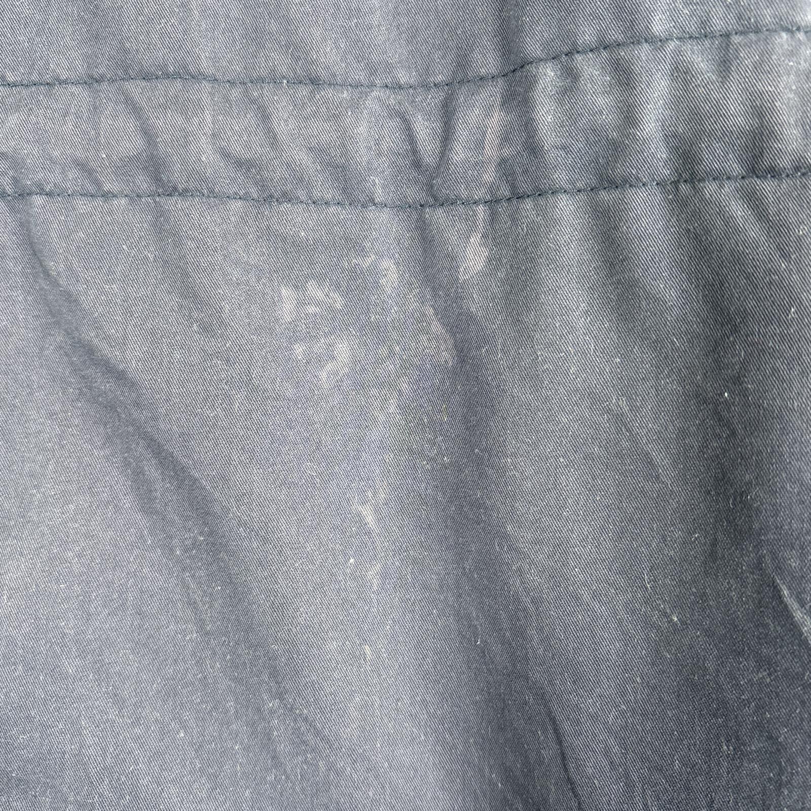 古着 90s/90年代 ダウンジャケット 襟レザー 裏地チェック柄 L ネイビー メンズ 古着 90s/90年代 ダウンジャケット 襟レザー 裏地チェック柄 L ネイビー メンズ