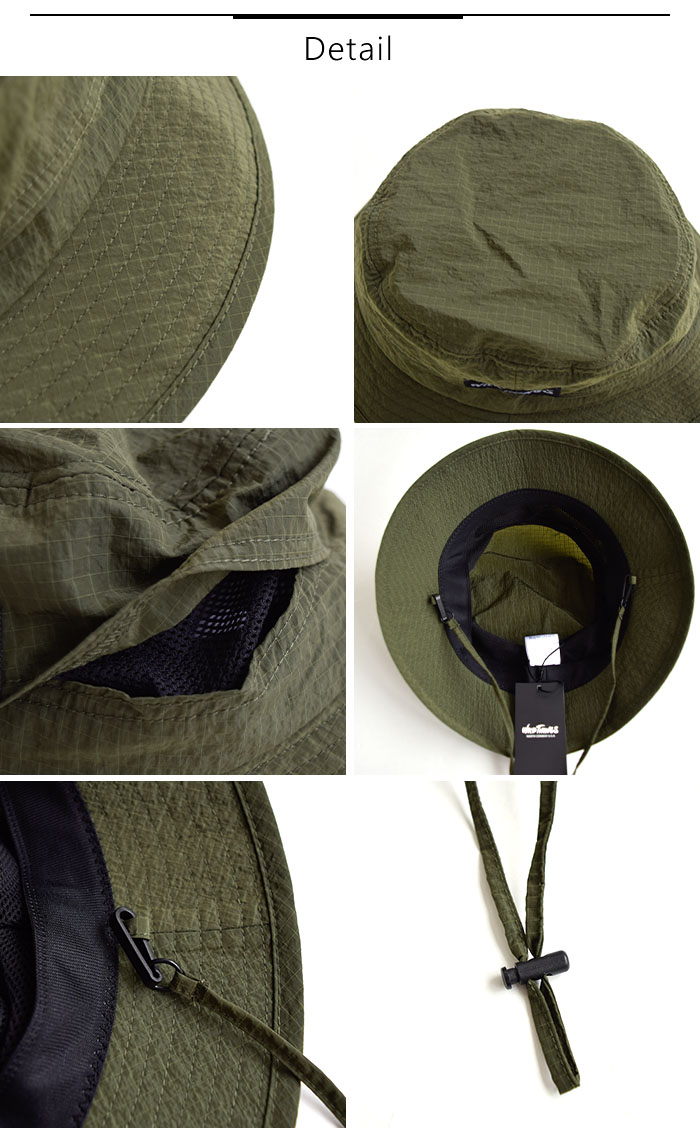 ワイルドシングス 帽子 ハット wildthings グレイン リップ ハット シンプル ナイロン おしゃれ 紫外線対策 日焼け防止 夏 海 プール BBQ キャンプ 旅行