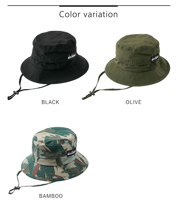 ワイルドシングス 帽子 ハット wildthings グレイン リップ ハット シンプル ナイロン おしゃれ 紫外線対策 日焼け防止 夏 海 プール BBQ キャンプ 旅行