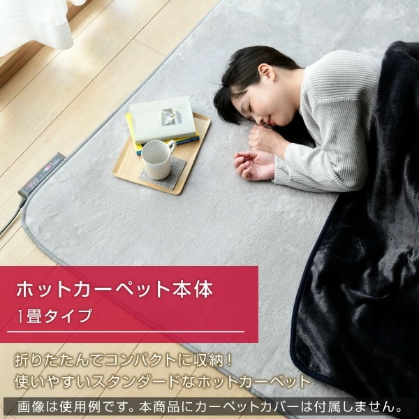 迅速発送！【新品・未開封】★1畳★ ホットカーペット本体 ホットカーペット 1畳 本体 ダニ退治 節電 温度調節 折り畳み 速