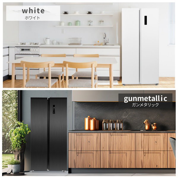 Qoo10] MAXZEN 冷蔵庫 430L 観音開き 大容量 霜取