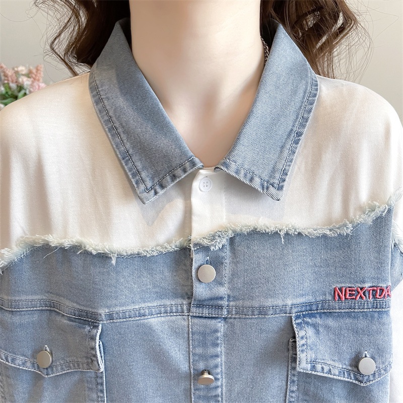 トップス Tシャツ シャツ レギュラー丈 袖あり 半袖 Vネック 襟付き 裾ワイド デニム かわいい シンプル カジュアル おしゃれ かっこいい こなれ感 ラフ メンズライク マニッシュ トップス Tシャツ シャツ レギュラー丈 袖あり 半袖 Vネック 襟付き 裾ワイド デニム かわいい シンプル カジュアル おしゃれ かっこいい こなれ感 ラフ メンズライク マニッシュ