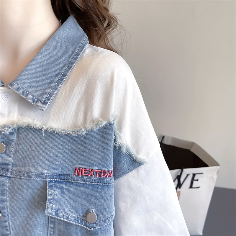 トップス Tシャツ シャツ レギュラー丈 袖あり 半袖 Vネック 襟付き 裾ワイド デニム かわいい シンプル カジュアル おしゃれ かっこいい こなれ感 ラフ メンズライク マニッシュ トップス Tシャツ シャツ レギュラー丈 袖あり 半袖 Vネック 襟付き 裾ワイド デニム かわいい シンプル カジュアル おしゃれ かっこいい こなれ感 ラフ メンズライク マニッシュ