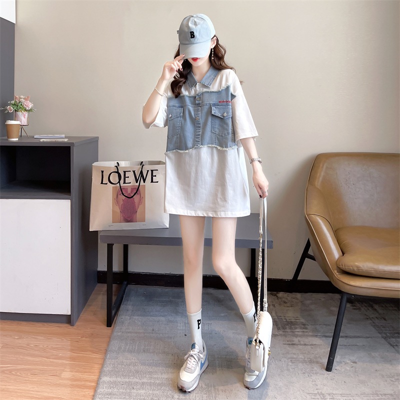 トップス Tシャツ シャツ レギュラー丈 袖あり 半袖 Vネック 襟付き 裾ワイド デニム かわいい シンプル カジュアル おしゃれ かっこいい こなれ感 ラフ メンズライク マニッシュ トップス Tシャツ シャツ レギュラー丈 袖あり 半袖 Vネック 襟付き 裾ワイド デニム かわいい シンプル カジュアル おしゃれ かっこいい こなれ感 ラフ メンズライク マニッシュ