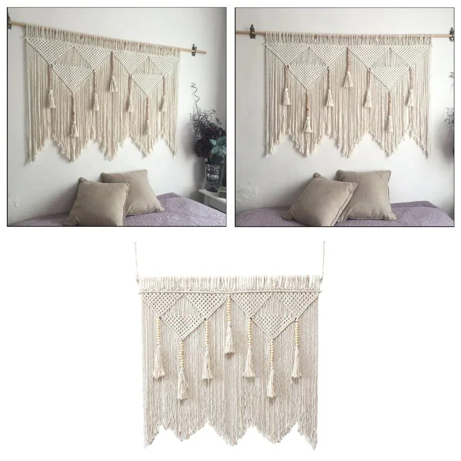 インテリア装飾インテリア雑貨幾何アート装飾-しいアパート美寝室寮 マクラメ織壁掛け自由奔放に生きるホームシックなボヘ
