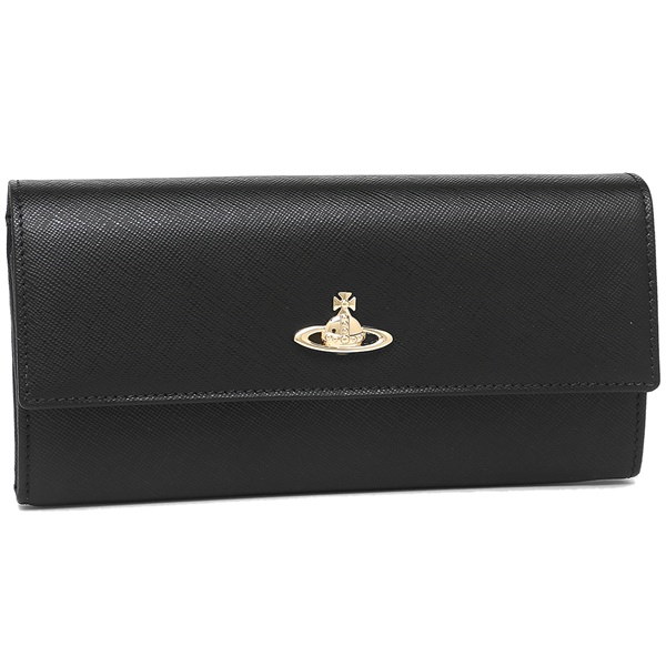 ヴィヴィアンウエストウッド 財布 VIVIENNE WESTWOOD 321522 10083 OPIO SAFFIANO LONG WALLET レディース 長財布 無地 BLACK 黒 ヴィヴィアンウエストウッド 財布 VIVIENNE WESTWOOD 321522 10083 OPIO SAFFIANO LONG WALLET レディース 長財布 無地 BLACK 黒