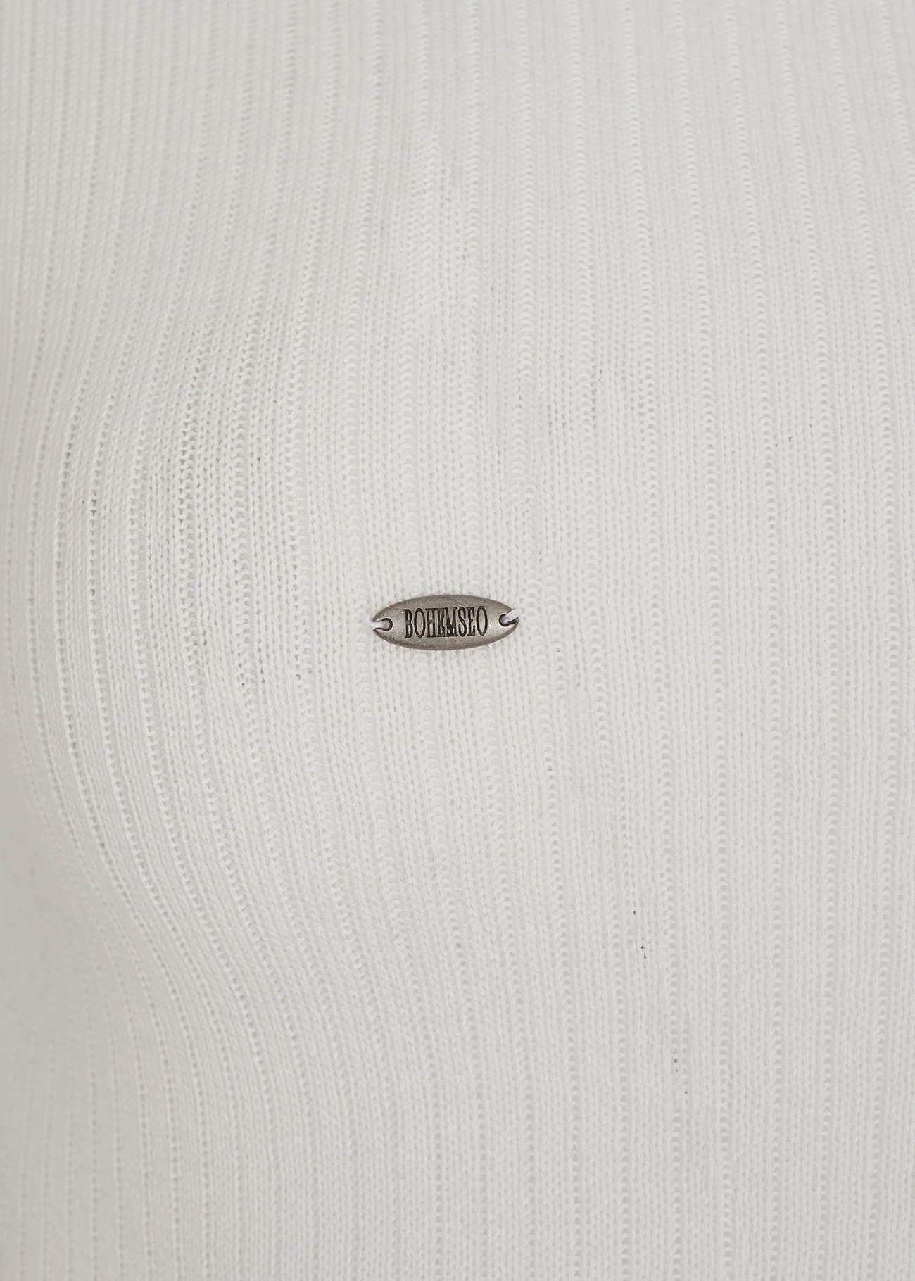 【BOHEMIANSEOUL】 OPEN COLLAR HALF SLEEVE KNIT : IVORY 【BOHEMIANSEOUL】 OPEN COLLAR HALF SLEEVE KNIT : IVORY