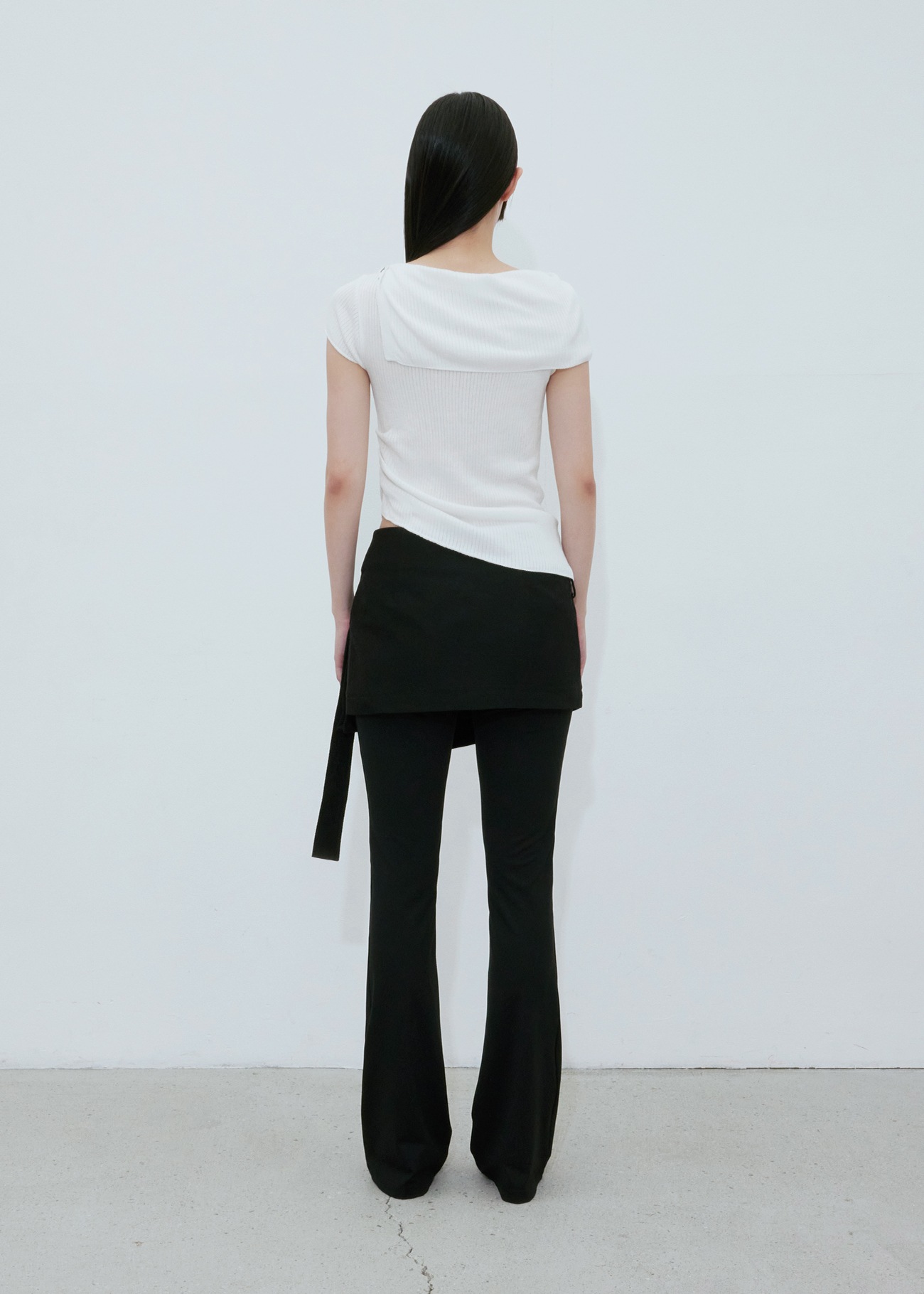 【BOHEMIANSEOUL】 OPEN COLLAR HALF SLEEVE KNIT : IVORY 【BOHEMIANSEOUL】 OPEN COLLAR HALF SLEEVE KNIT : IVORY