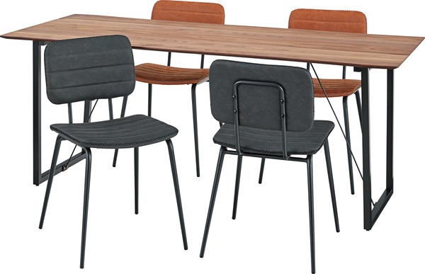 ルカ ダイニングテーブル 天然木化粧繊維板 オーク ウレタン塗装 スチール 粉体塗装 JPB-96 ルカ ダイニングテーブル 天然木化粧繊維板 オーク ウレタン塗装 スチール 粉体塗装 JPB-96