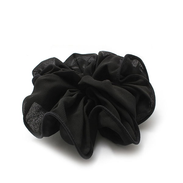 Qoo10] JAPAN QUALITY日本製 シュシュ 黒 シフォン ブラックフォーマ