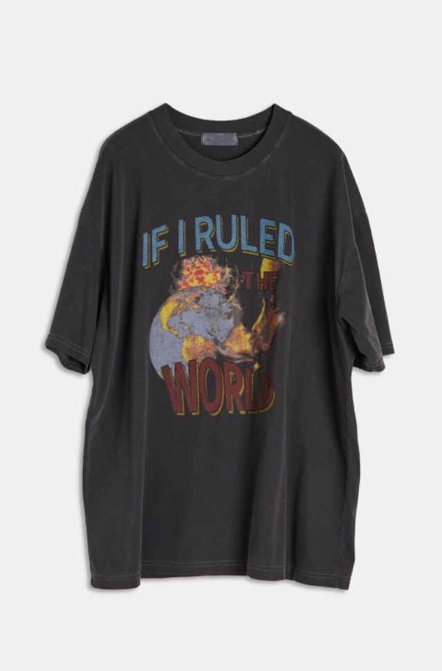 【Raucohouse】The world printing over t-shirt The world printing over t-shirt - Raucohouse | 60% - Asian