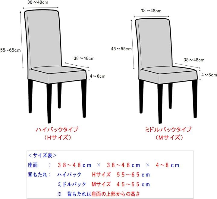 椅子カバー チェアカバー 背もたれあり 伸縮 洗える ノーアイロン 取り外し可能 無地 オフィス 家庭 ホテル レストラン Ｍx６枚(ライトグレー, Ｍx６枚)