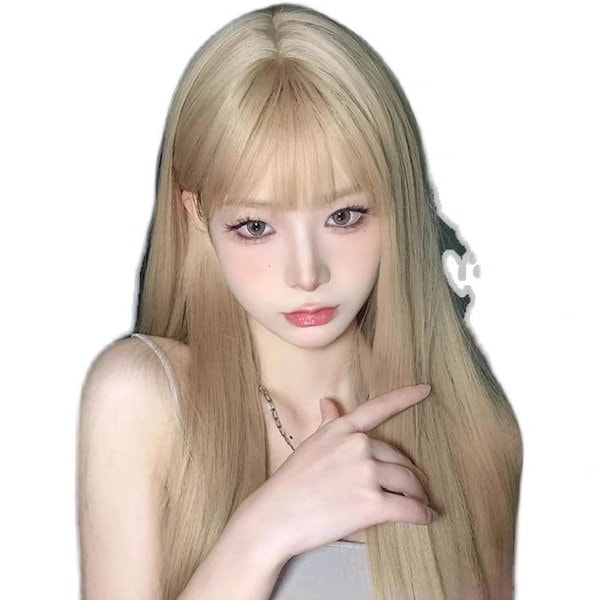 ブロンドロングウィッグ ヘアアレンジ用 レジーナ ブロンドロングウィッグ ヘアアレンジ用 美容学生 美容師