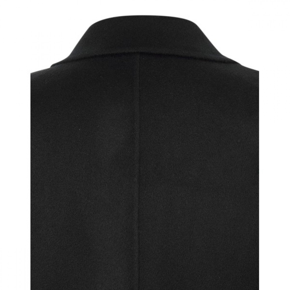 (ヘッジスレディース) 24FW ハンドメイドベルト付きダブルロングコートネイビー HSCO4D009N2