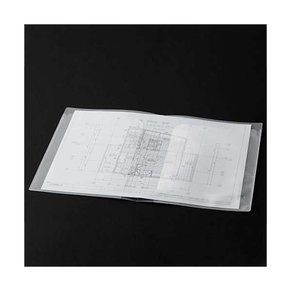 TANOSEE クリアポケットホルダー A4タテ（見開きA3） 4ポケット 1セット（60枚） TANOSEE クリアポケットホルダー A4タテ（見開きA3） 6ポケット 1