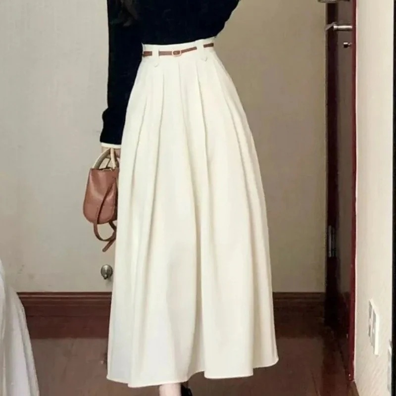 ハイエンドのカスタマイズ-ツーピーススカートのセット上品で香り高いスカートレディース長袖ニットトップス秋のコンプリートセット