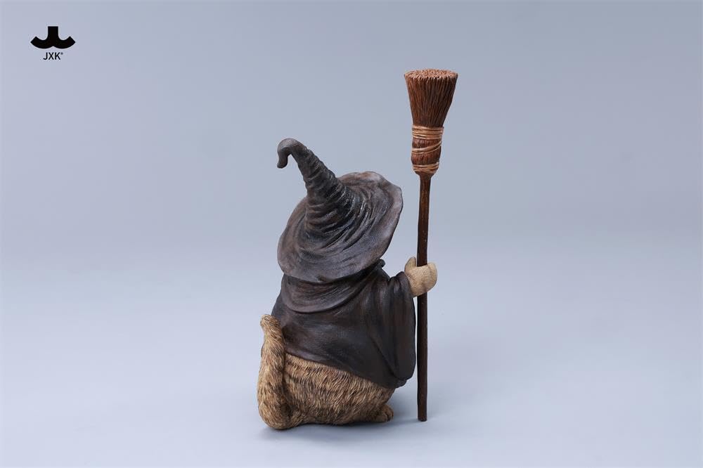 JXK 1/6 サイズ 猫 魔法使い猫 可愛い ネコ 動物 リアル フィギュア 樹脂 プラモデル 模型 16cm級 完成品 ネコ好き ハロウィン 置物
